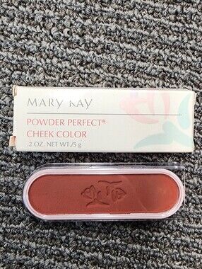 Mary Kay Powder Perfect Cheek Color Blush TEABERRY #2300 NEW IN BOX .2oz